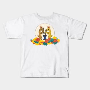 Minhwa: Moon Rabbit B Type (Korean traditional/folk art) Kids T-Shirt